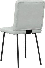 vidaXL Καρέκλες Τραπεζαρίας 6 τεμ. Αν. Γκρι Βελούδινες