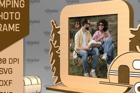 Σετ των 2 Intra απο ξύλο plywood 3mm-4mm πάχος Κάμπινγκ Κορνίζα Δίασταση 20x30 cm INTRAFABR-92542749