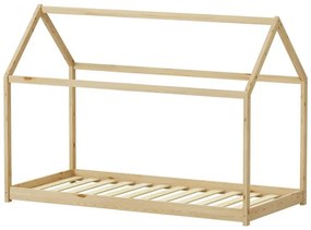 Κρεβάτι παιδικό Nino τύπου Montessori ξύλο πεύκου φυσικό 90x190 εκ. 90x190x140 εκ.