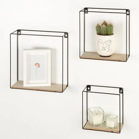 Ράφι παλτών Max Home Σίδερο Ξύλο MDF (4 Μονάδες)