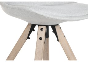 Καρέκλα Τραπεζαρίας DKD Home Decor πολυεστέρας Ανοιχτό Γκρι Eik (48 x 44 x 84 cm)