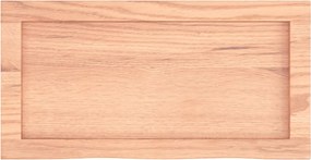 vidaXL Πάγκος Μπάνιου Αν. Καφέ 60x30x(2-4) εκ. Επεξεργ. Μασίφ Ξύλο