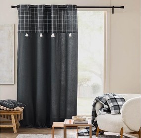Κουρτίνα Twily Douceur d'intérieur - 140x240cm - Ανθρακί