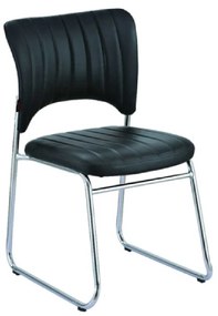 Καρέκλα Υποδοχής Preston Black 01-0216 45X46X79 cm Σετ 6τμχ