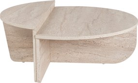 Τραπεζάκι Σαλονιού Τραβερτίνη ORION 90x60x30