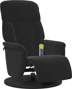 vidaXL Κάθισμα μασάζ Μαύρο 91 x 71 x 105 εκ. Βελούδο