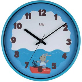 Ρολόι Τοίχου Παιδικό Sea 705RGL1159 30,5cm Multi Wallity Πλαστικό, Γυαλί