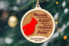 Intra απο ξύλο plywood 3mm-4mm πάχος Χριστουγεννιάτικο καρδινάλιο στολίδι με λέιζερ Δίασταση 8x8 cm INTRAFABR-105643292