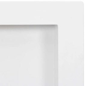 Ράφι Ντουζιέρας με 2 Τμήματα Γυαλιστερό Λευκό 41 x 69 x 9 εκ. 151398