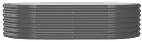 vidaXL Ζαρντινιέρα Ανθρακί 152x80x36 εκ Γαλβανισμένος χάλυβας