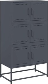 vidaXL Ντουλάπι Ανθρακί 68,5x38,5x123,5 εκ. από Ατσάλι