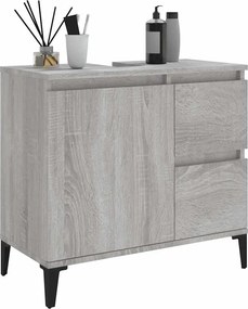 vidaXL Ντουλάπι Μπάνιου Γκρι Sonoma 65x33x60 εκ. Επεξεργασμένο Ξύλο