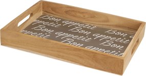 ΔΊΣΚΟΙ ΣΕΡΒΙΡΊΣΜΑΤΟΣ SERVING TRAY TEAK SET 3 PCS