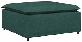 vidaXL Υποπόδιο Καναπέ Σκούρο Πράσινο 100x100x48 εκ.