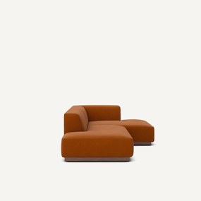 Γωνιακός καναπές δεξιός από λινό βελούδο, JACOPO