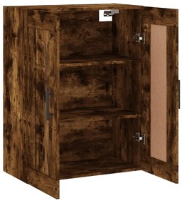 vidaXL Ντουλάπι Τοίχου Καπνιστή Δρυς 69,5 x 34 x 90 εκ. Επεξεργ. Ξύλο