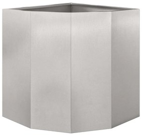 vidaXL Γωνιακό Ροδόδεντρο Ασημί 45 x 45 x 50 εκ Ανοξείδωτο ατσάλι