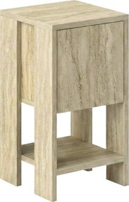 Κομοδίνο Ema Megapap χρώμα travertine 30x30x55εκ.