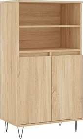 vidaXL Ντουλάπι Sonoma Δρυς 60 x 36 x 110 εκ. από Επεξεργασμένο Ξύλο