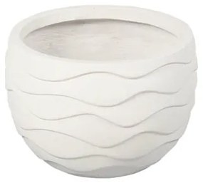 MarHome ΚΑΣΠΩ FIBER CLAY ΕΚΡΟΥ ΚΥΜΜΑΤΑ-ΓΑΒΑΘΑ ΜΕΣΑΙΟ Φ42.5x29.5cm 06-00-21234-M