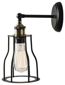 Φωτιστικό Επίτοιχο Aca KS1342W151BKACA SOTIS Μαύρο Ματ (Black Mat)