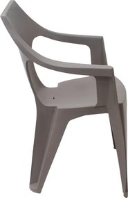 Πολυθρόνα πολυπροπυλενίου Dante χρώμα cappuccino 57x55x79εκ.