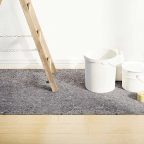 vidaXL Αντιολισθητικό μαλλί ζωγράφου 25 m 220 g/m² Γκρι