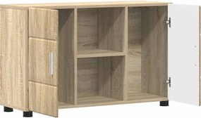vidaXL Πλαϊνό γραφείο FLORIN 88,5 x 30,5 x 55,5 εκ Δρύς Sonoma