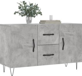 vidaXL Ντουλάπι Γκρι Σκυροδέματος 100 x 36 x 60 εκ. Επεξεργασμένο Ξύλο