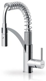 Pyramis Mini Cresento Elegant Μπαταρία Κουζίνας Χρωμέ Με Αποσπώμενο Ντούς