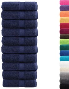 vidaXL Παντόφλες Premium SOLUND 10 τεμ. Μπλε Σκούρο Μπλε 30x30 εκ. 600 γρ./μ²