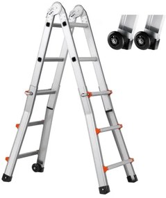 VEVOR Telescoping Ladder A Frame 10 FT Extension Multi-Function for Homework