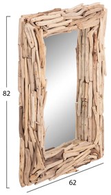 ΚΑΘΡΕΠΤΗΣ ΤΟΙΧΟΥ TWIGS HM4440 DRIFTWOOD ΣΕ ΦΥΣΙΚΟ ΧΡΩΜΑ 62x10x82Υεκ. (1 Τεμμάχια)