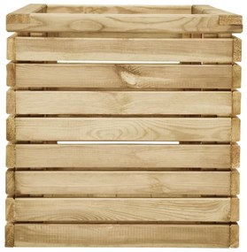 vidaXL Ζαρντινιέρα Υπερυψωμένη 100x50x50 εκ. Εμποτισμένο Ξύλο Πεύκου