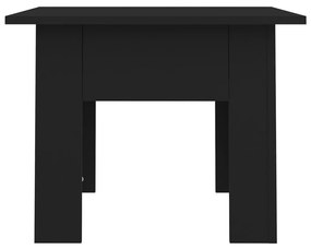 Τραπεζάκι Σαλονιού Μαύρο 55 x 55 x 42 εκ. από Μοριοσανίδα - Μαύρο