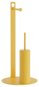 Πιγκάλ Με Χαρτοθήκη Ανοξείδωτο Matt Yellow Pam &amp; Co Φ28x60εκ. 4-400-603