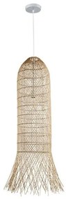 Κρεμαστό Φωτιστικό Οροφής Ε27 Φ27cm Rattan Πλέγμα Sunlight-VENTO-27-N-Καφέ VENTO-27-N