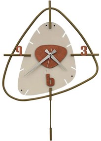 Ρολόι Τοίχου Vakia 279ENZ2716 44x70cm Multi Wallity Metal