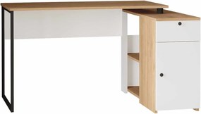 Γραφείο Φυσικό / Λευκό GRUTEPO 129.8x90x70