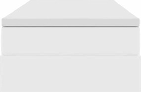 vidaXL Κρεβάτι με αποθηκευτικό χώρο και στρώμα Λευκό 100 x 200 cm