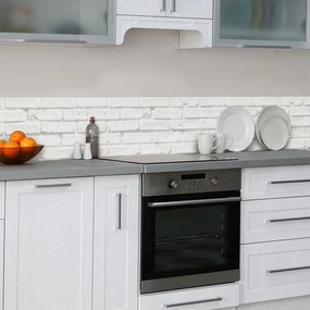 White Bricks μπορντούρα προστασίας τοίχων κουζίνας - 67115