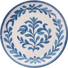 Service Plate Set (6 Pieces) Plain Old Blue
White