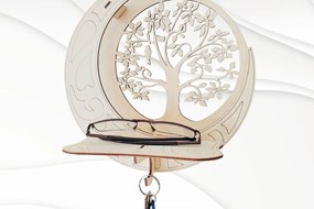 Intra απο ξύλο plywood 3mm-4mm πάχος – Ράφι τοίχου Moon Tree Αρχείο κοπής με λέιζερ Δίασταση 40x30 cm INTRAFABR-65453421