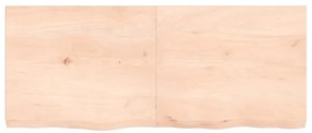 vidaXL Ράφι Τοίχου 120x50x(2-6) εκ. από Ακατέργαστο Μασίφ Ξύλο Δρυός