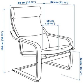 POÄNG πολυθρόνα 491.977.50