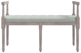 vidaXL Πάγκος Ανοιχτό Γκρι 110 x 40 x 70 εκ. Βελούδινος