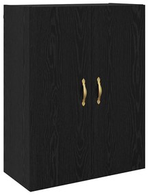 vidaXL Ντουλάπια Τοίχου 2 pcs Μαύρη δρυς 69.5 x 34 x 90 εκ.