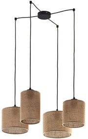 Φωτιστικό Οροφής Juta 6585 4xΕ27 15W Φ70cm 130cm Natural TK Lighting