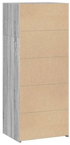 vidaXL Ντουλάπι Γκρι Sonoma 50x41x124 εκ. από Επεξεργασμένο Ξύλο