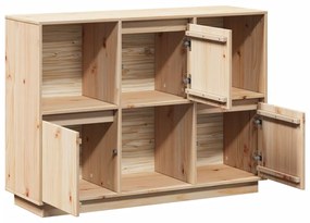 vidaXL Ντουλάπι 110,5x35x80 εκ. από Μασίφ Ξύλο Πεύκου